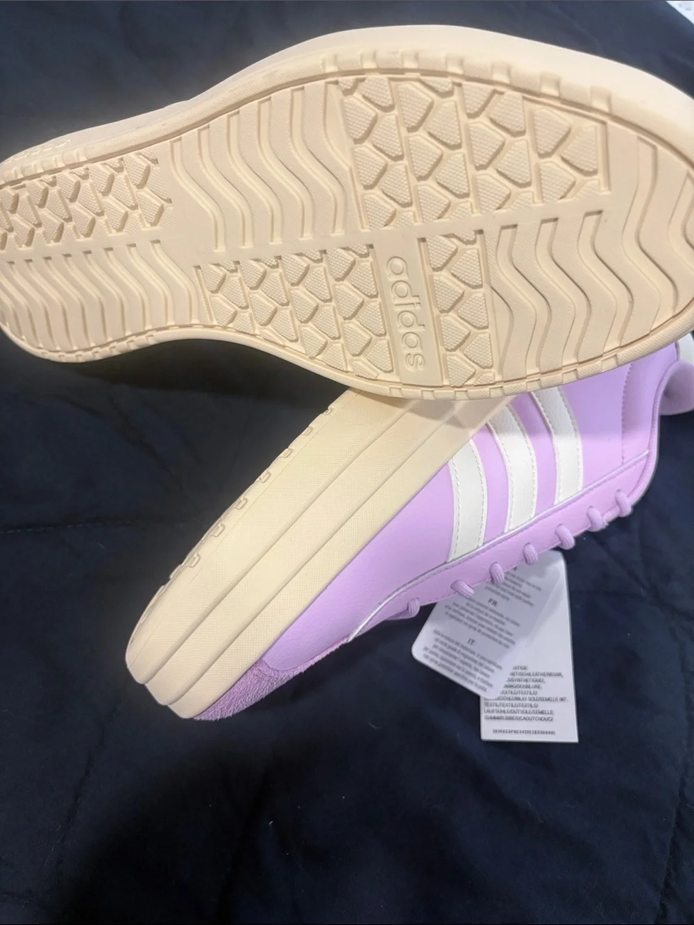 adidas Women’s Lavender & Cream Low-Top Sneakers